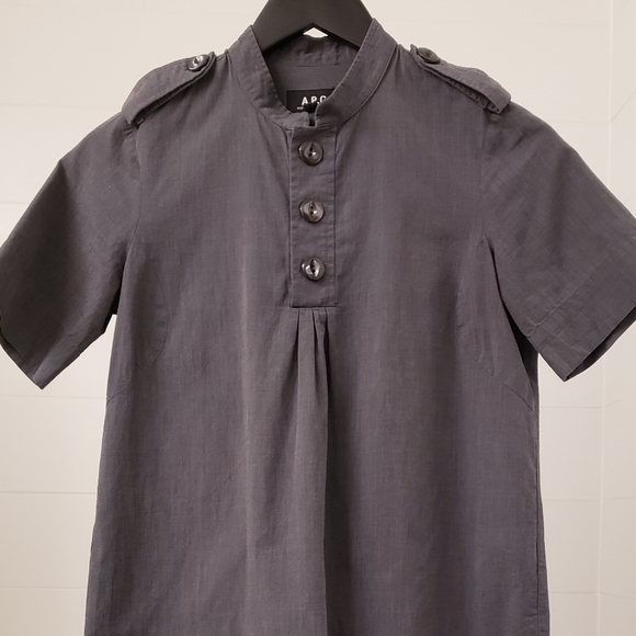 APC Shirt with Front Pleats - Picture 3 of 6